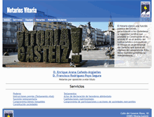 Tablet Screenshot of notariosvitoria.com